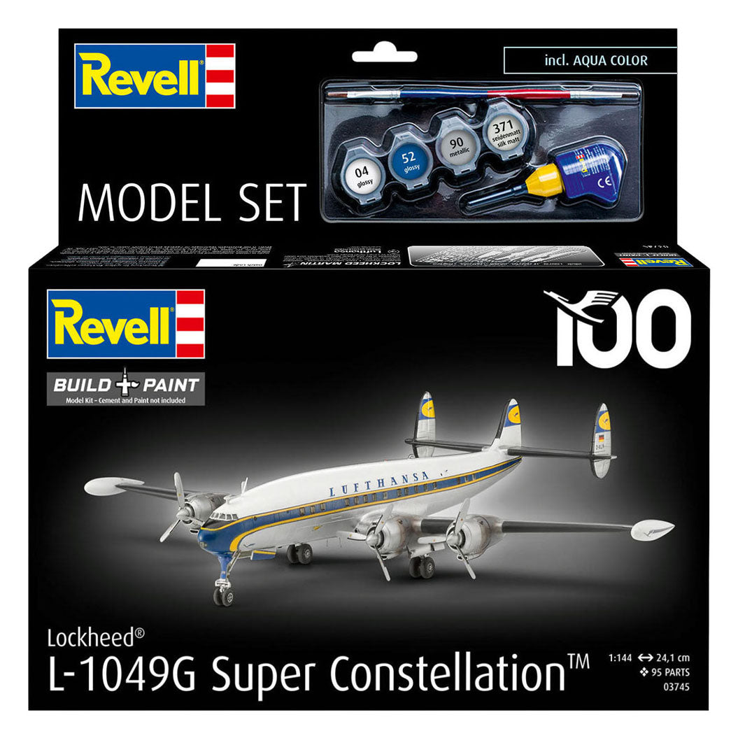 Maquette Revell Lockheed L.1049g Super Constellation Lufthansa 1:144 - 95 pièces.