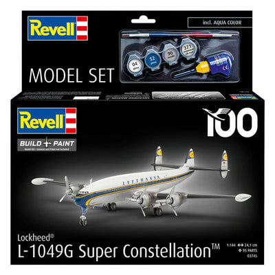 Maquette Revell Lockheed L.1049g Super Constellation Lufthansa 1:144 - 95 pièces.