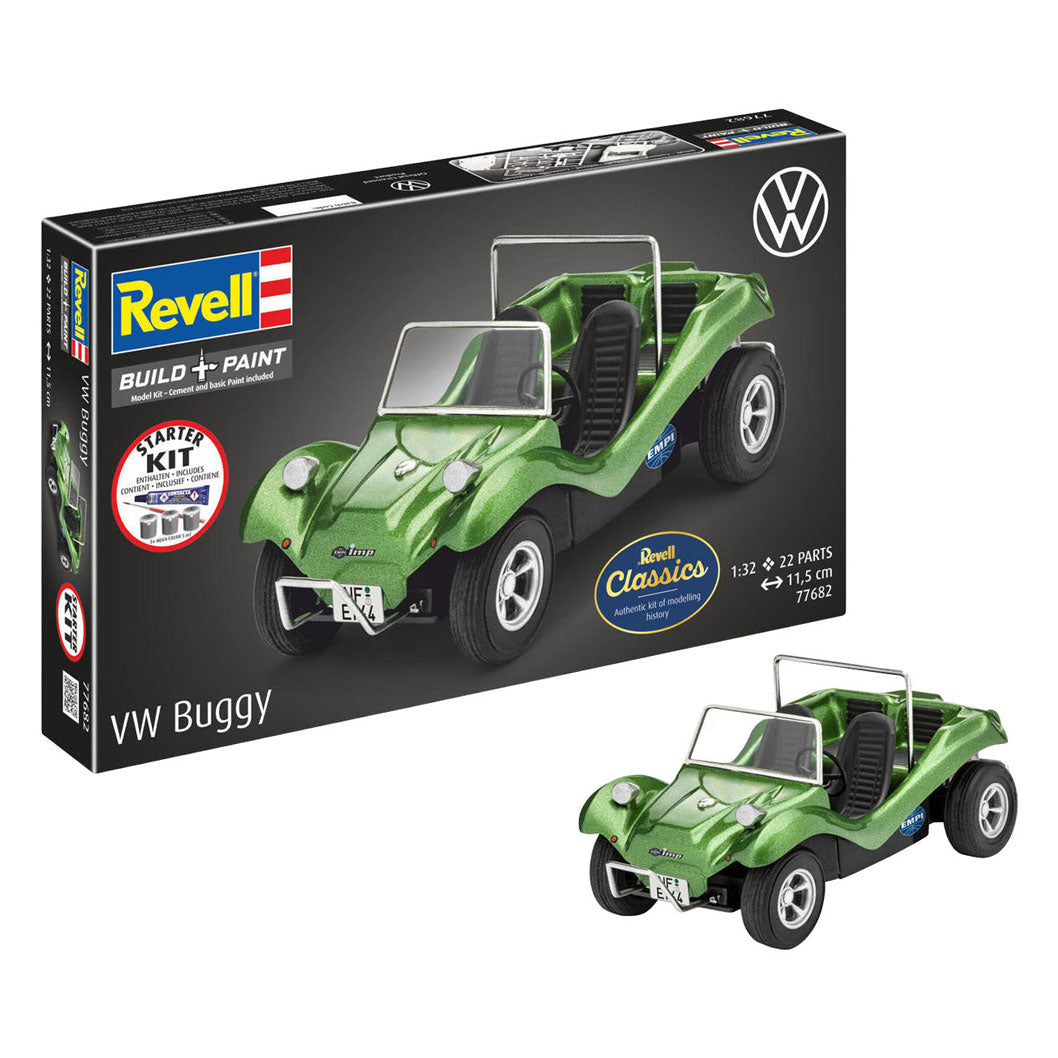 Kit de démarrage Revell Model Kit VW Buggy 1:32 - 22 pièces.