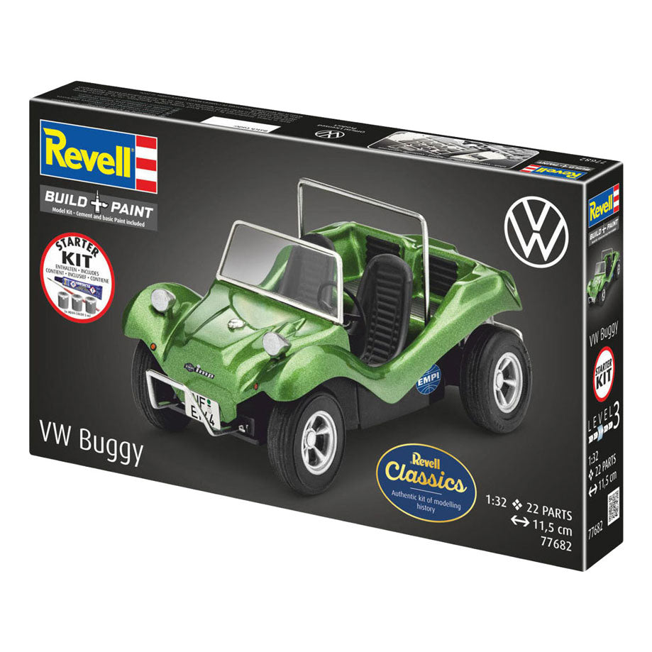 Kit de démarrage Revell Model Kit VW Buggy 1:32 - 22 pièces.