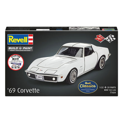 Revell maquette kit de démarrage corvette c3 1:32 - 20pcs.