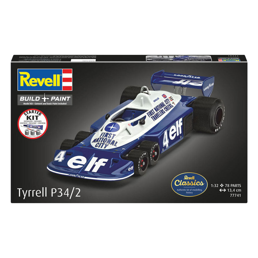 Revell maquette kit de démarrage tyrrell p34 2 6 roues 1:32 - 105 pcs.