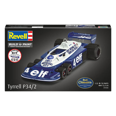 Revell maquette kit de démarrage tyrrell p34 2 6 roues 1:32 - 105 pcs.