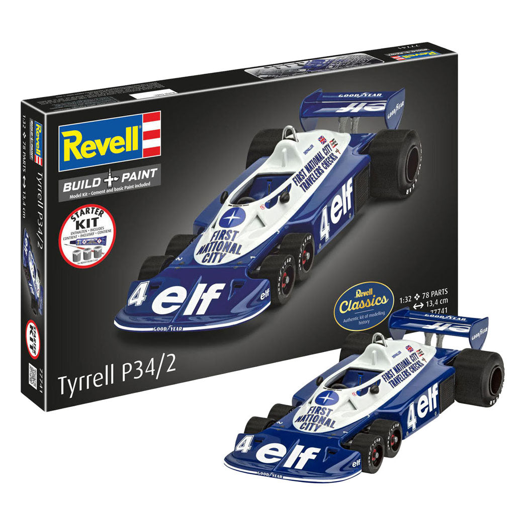Revell maquette kit de démarrage tyrrell p34 2 6 roues 1:32 - 105 pcs.