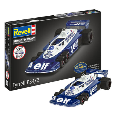 Revell maquette kit de démarrage tyrrell p34 2 6 roues 1:32 - 105 pcs.