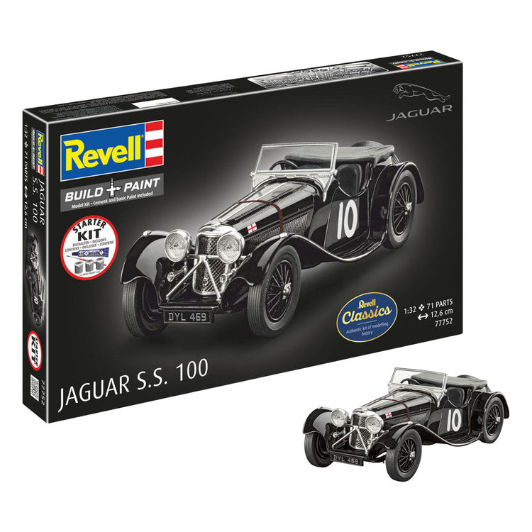Revell maquette kit de démarrage Jaguar SS 100 1:32 - 75 pcs.