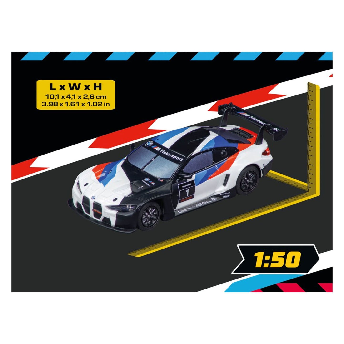 Carrera hybride bmw m4 gt3 bmw m motorsport, no.1 - 1:50