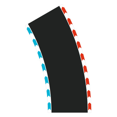 Sections de piste hybride Carrera courbes rayon 2 60 degrés - 3xl, 3xr