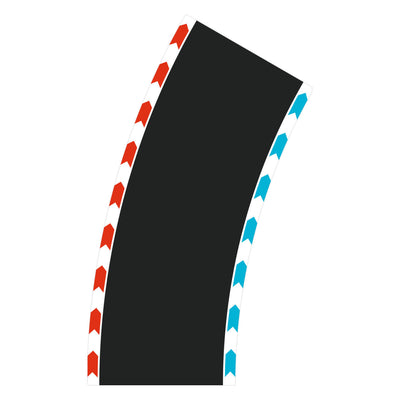 Sections de piste hybride Carrera courbes rayon 2 60 degrés - 3xl, 3xr