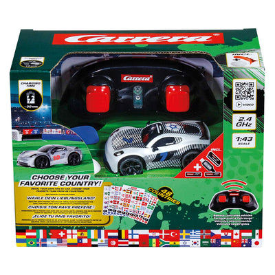 Carrera rc 2.4ghz mini rc blanc - championnat du monde - 1:43
