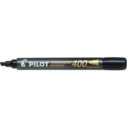 Marqueur permanent pilot 400 pointe biseautée noir