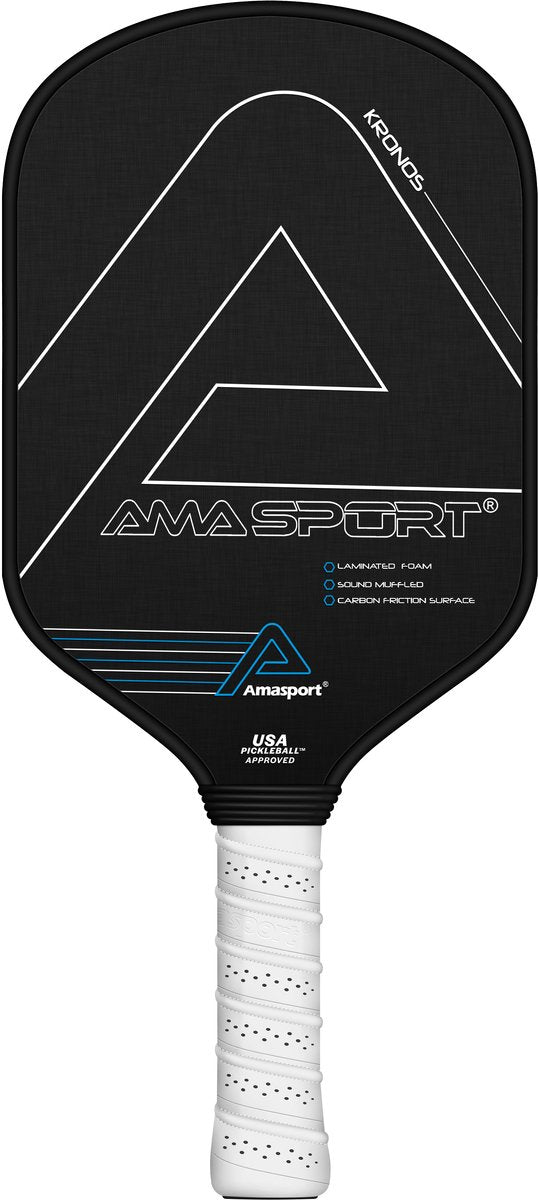 Ama sport pickleball paddle pa016 bleu – pagaie carbone – contrôle de puissance –