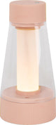 Lucide Lorali - lampe de table rechargeable intérieur extérieur - batterie rechargeable - ø 7,7 cm - LED dimmable - 1x1,2W 2600K 3000K - IP44 - rose