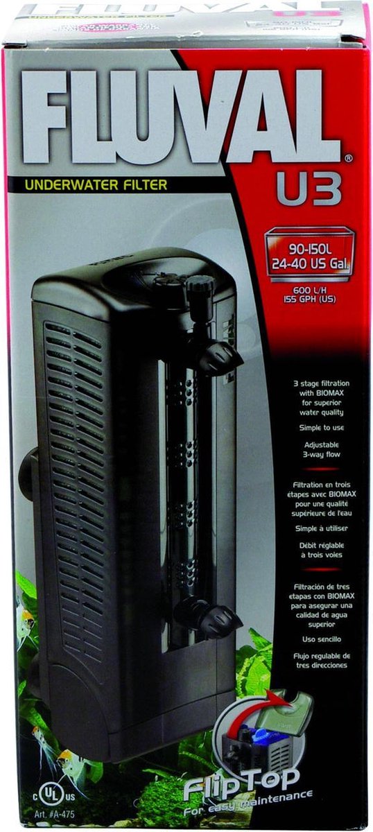 Filtre interne Fluval u 90-150 l