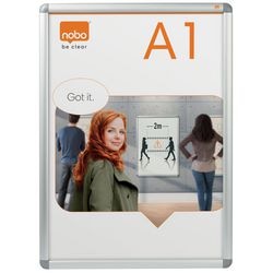 Cadre clic nobo aluminium a1 argent