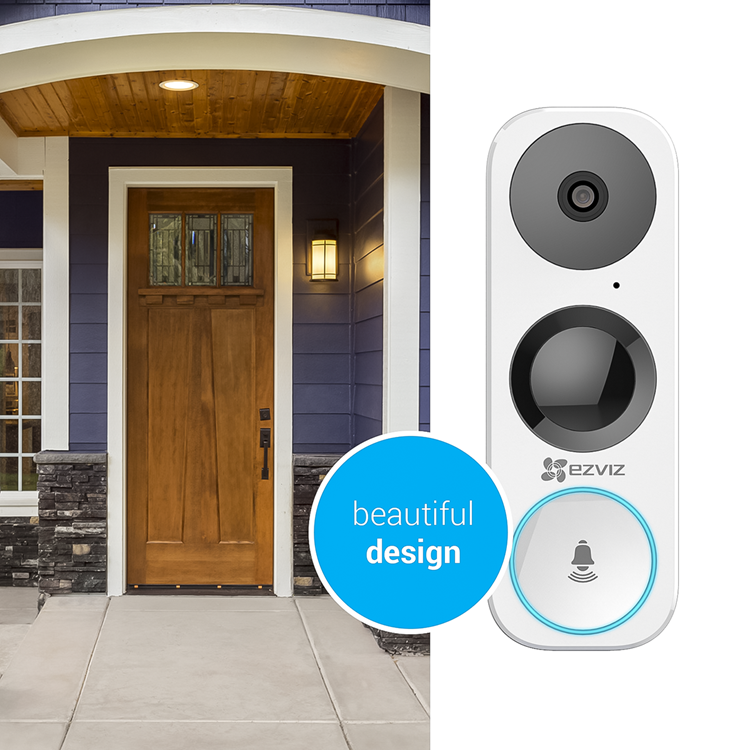 Ezviz 1066445 - sonnette db1 cs-db1-a0-1b3wpfr | 1 pièce