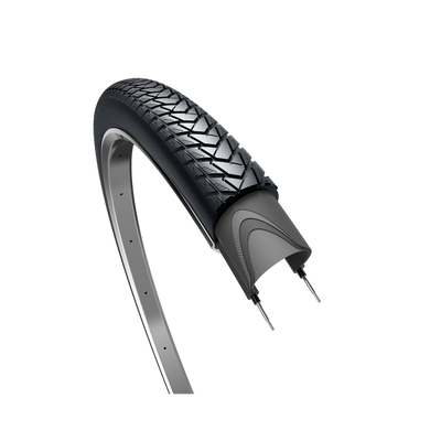 Edge Tire Traveler Basic 28 x 1,40 37-622 mm noir avec réflexion