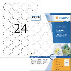Herma étiquettes mobiles rondes 40 100 feuilles DIN A4 2400 pièces 4476