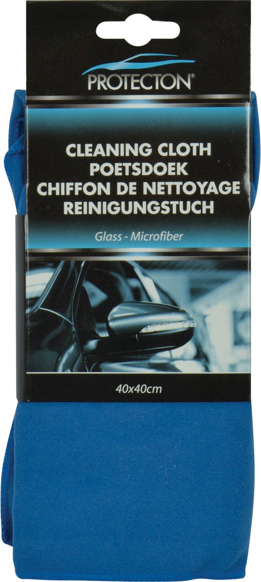 chiffon de polissage 40 x 40 cm microfibre bleu