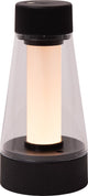 Lucide Lorali - lampe de table rechargeable intérieur extérieur - batterie rechargeable - ø 7,7 cm - LED dimmable - 1x1,2W 2600K 3000K - IP44 - noir