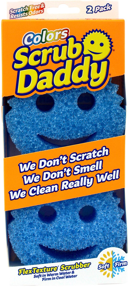 Éponge de nettoyage Scrub Daddy – bleue – 2 pièces