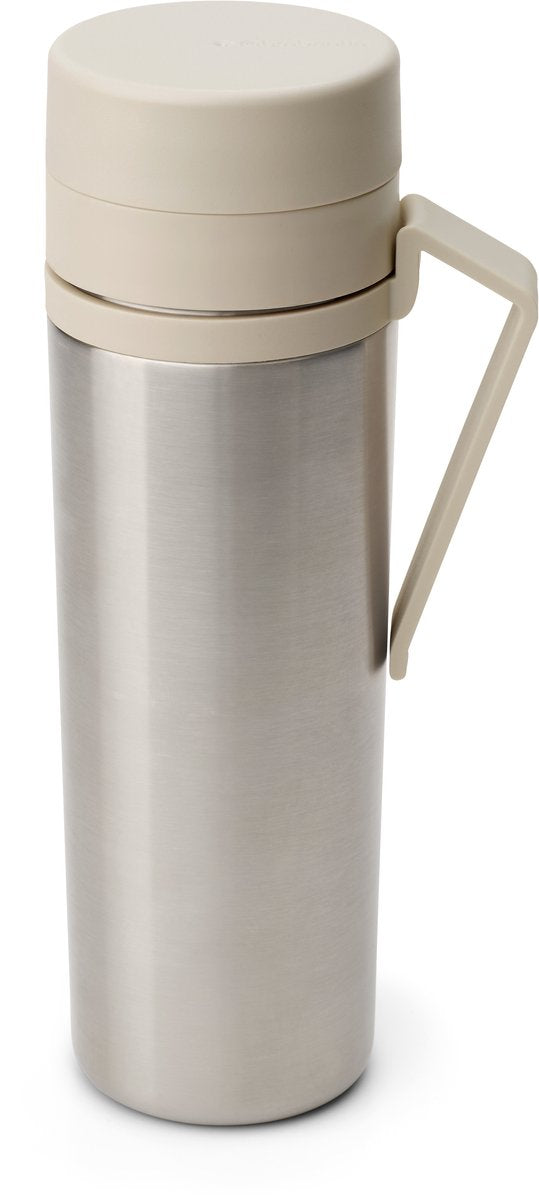 Brabantia make take bouteille thermos - tasse à café à emporter - 500 ml - beige doux