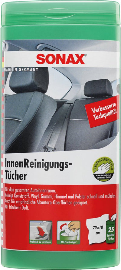 Sonax lingettes nettoyantes intérieures 25 pièces 04122000