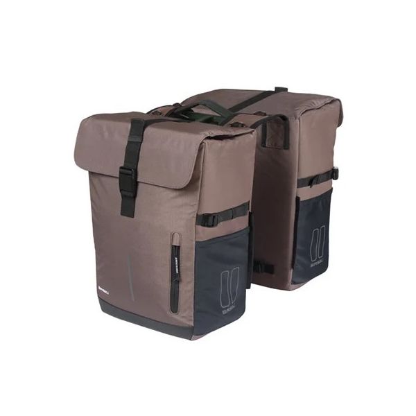 Basil Double Bicycle Bag Move Mik 30 litres 16 x 27 x 38 cm brun