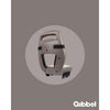 Qibbel arrière siège junior 6+ bagages porteuse noire brun clair