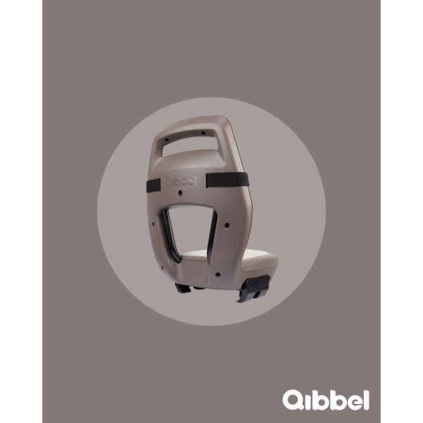 Qibbel arrière siège junior 6+ bagages porteuse noire brun clair