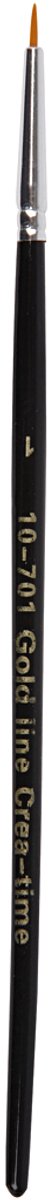 Creativ Company Gold Line Brosses, DIM 0, L: 17 cm, b: 1 mm, rond, 12 pièces 1 boîte