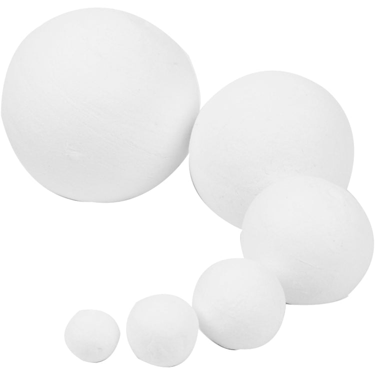 Boules d'entreprise Creativ, d 12+15+20+30+40+50 mm, blanches, 240 pièces 1 boîte