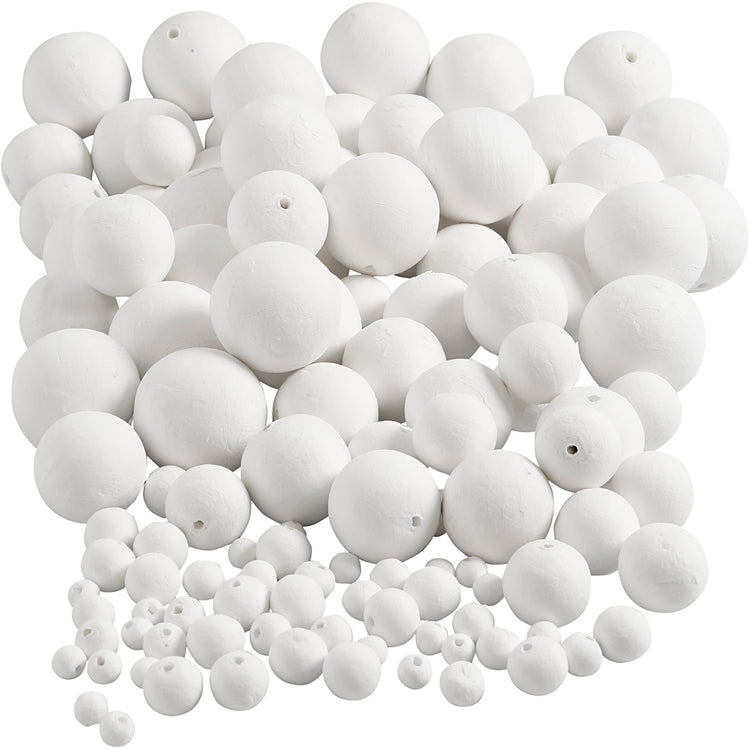 Boules d'entreprise Creativ, d 12+15+20+30+40+50 mm, blanches, 240 pièces 1 boîte