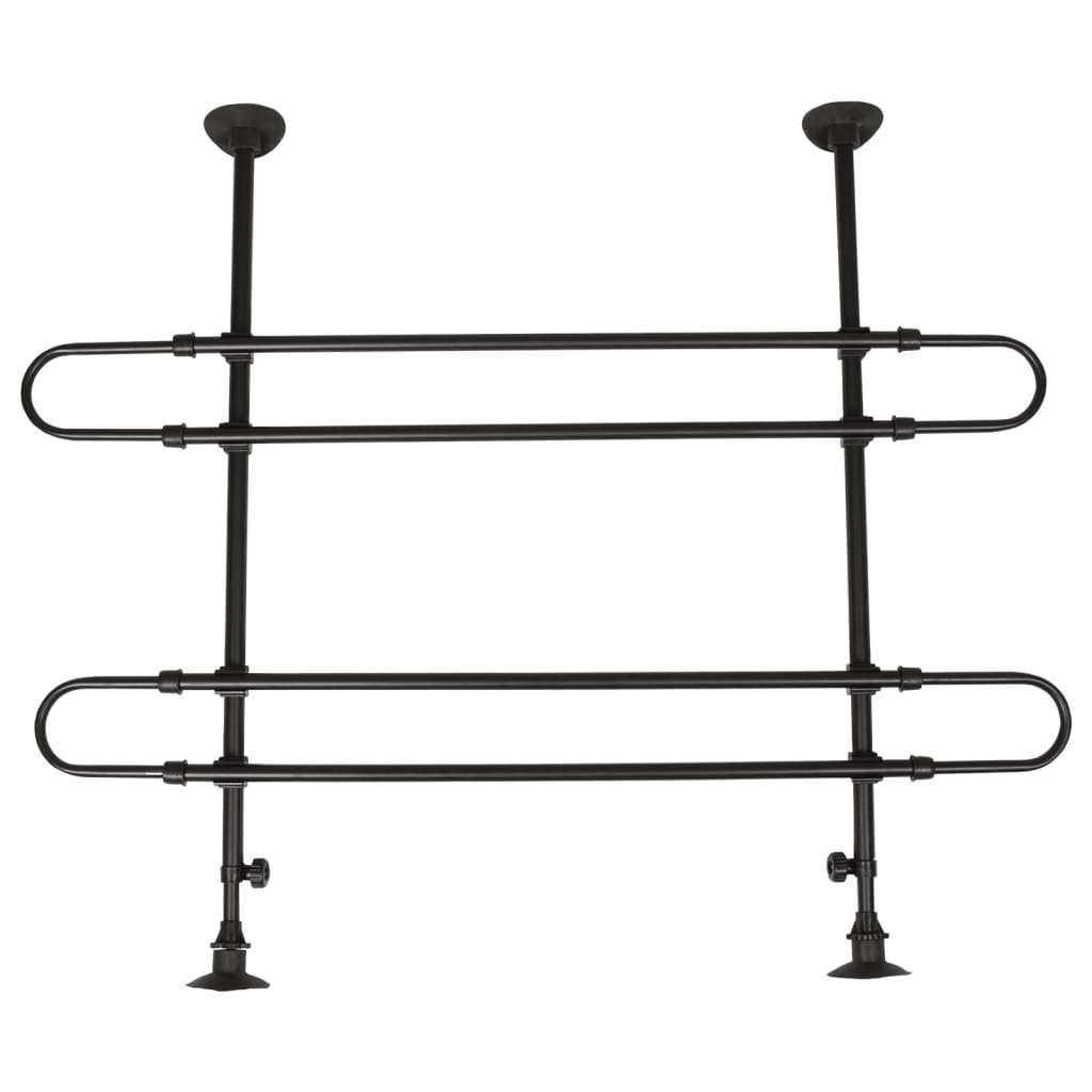 Flamingo Flamingo Car Dog Rack Sima 2 tiges et 2 attaches noires