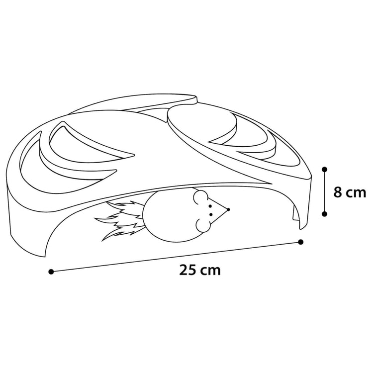 Flamingo Flamingo Cat Role Toys Helico 25x25x8 cm blanc