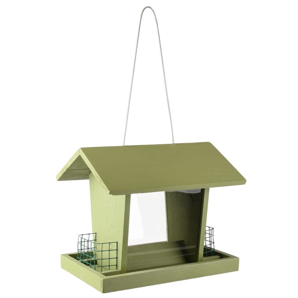 Flamingo Flamingo Bird Feed House avec Silo Mado Green