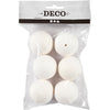 Boules Creativ company, d 40 mm, blanches, 6 pièces 1 boîte