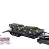 Transporteur de camions moulés à 2 jeux avec des réservoirs, 24 cm