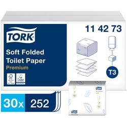Papier toilette tork soft premium plié pack 30 pièces
