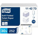 Papier toilette tork soft premium plié pack 30 pièces