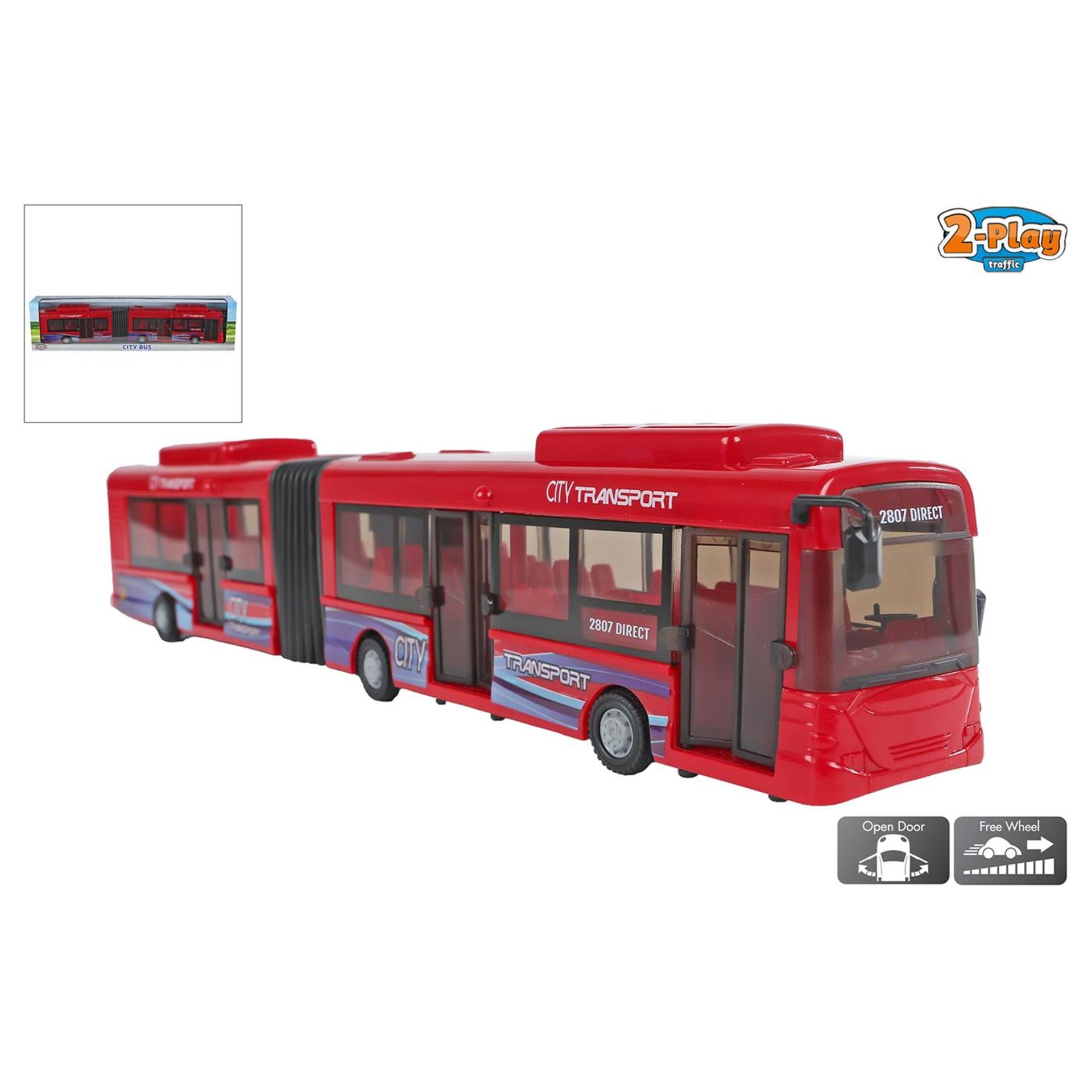 Bus articulé à 2 jeux, 39 cm
