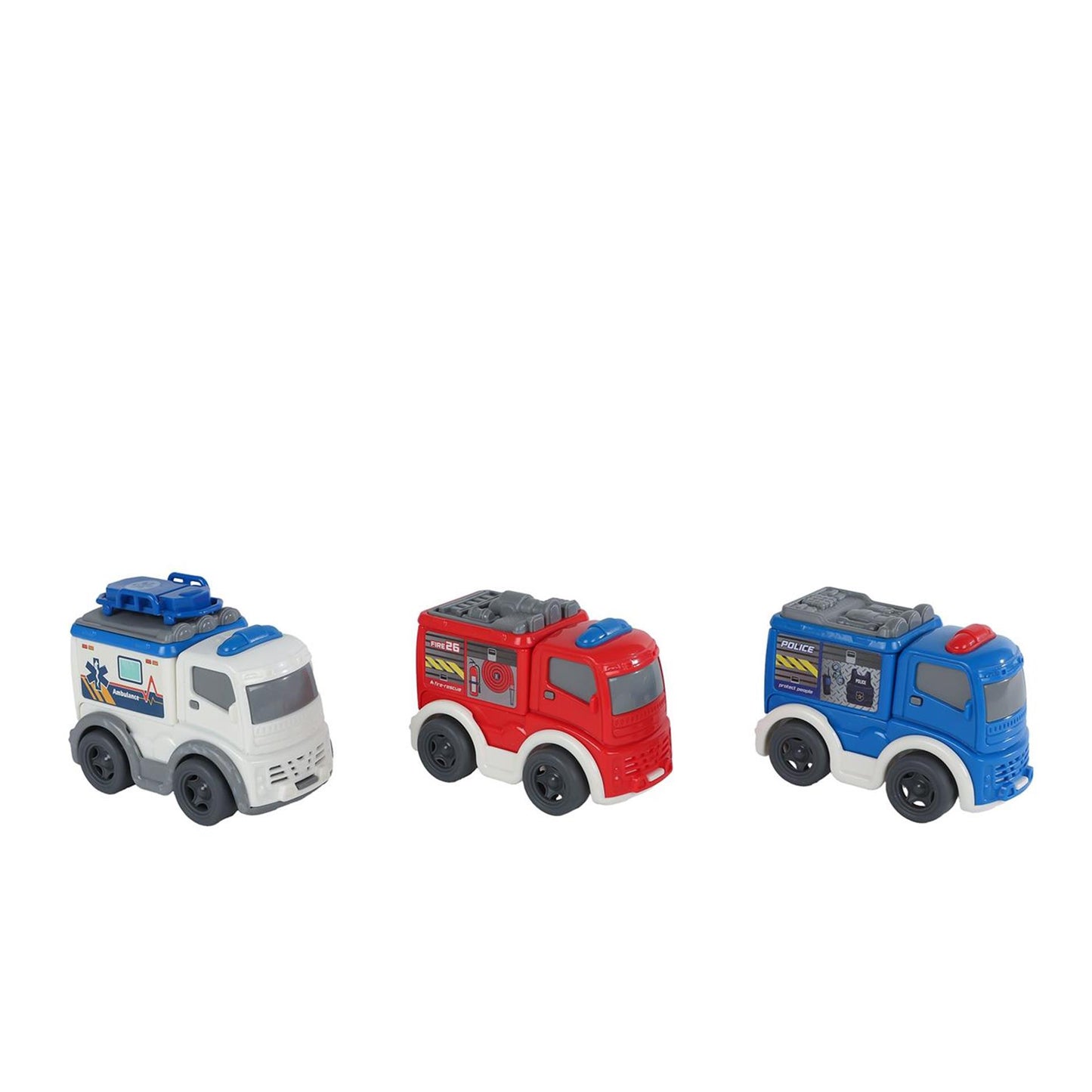 Mini Club Emergency Service Vehicle Free Wheel, 8 cm