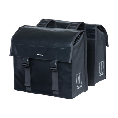 Basil Urban Load Double Bicycle Bag - Noir