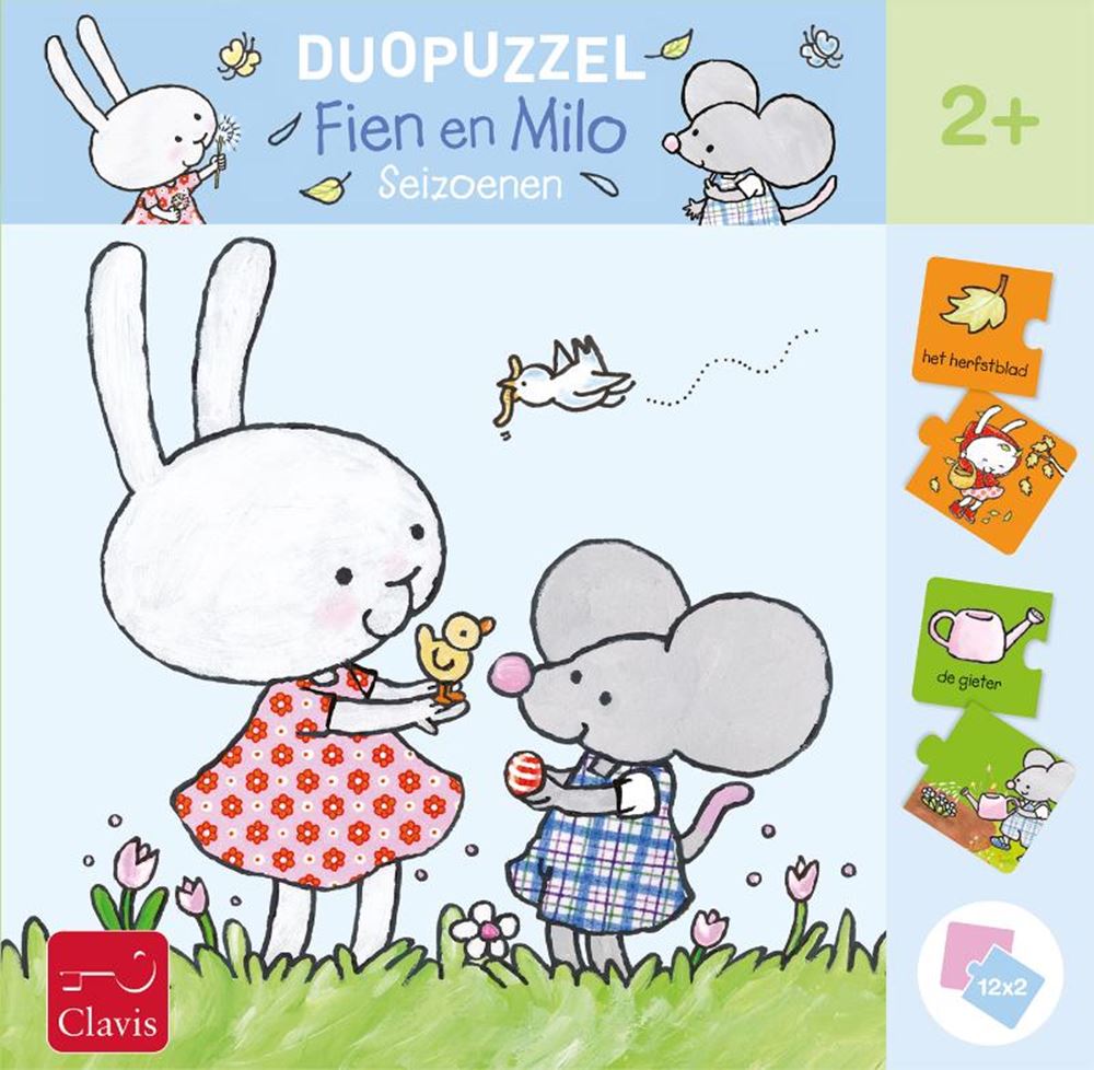 Duo puzzle fien et milo. 2+