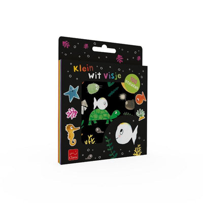 Ensemble d'autocollants Clavis petit poisson blanc. 3+