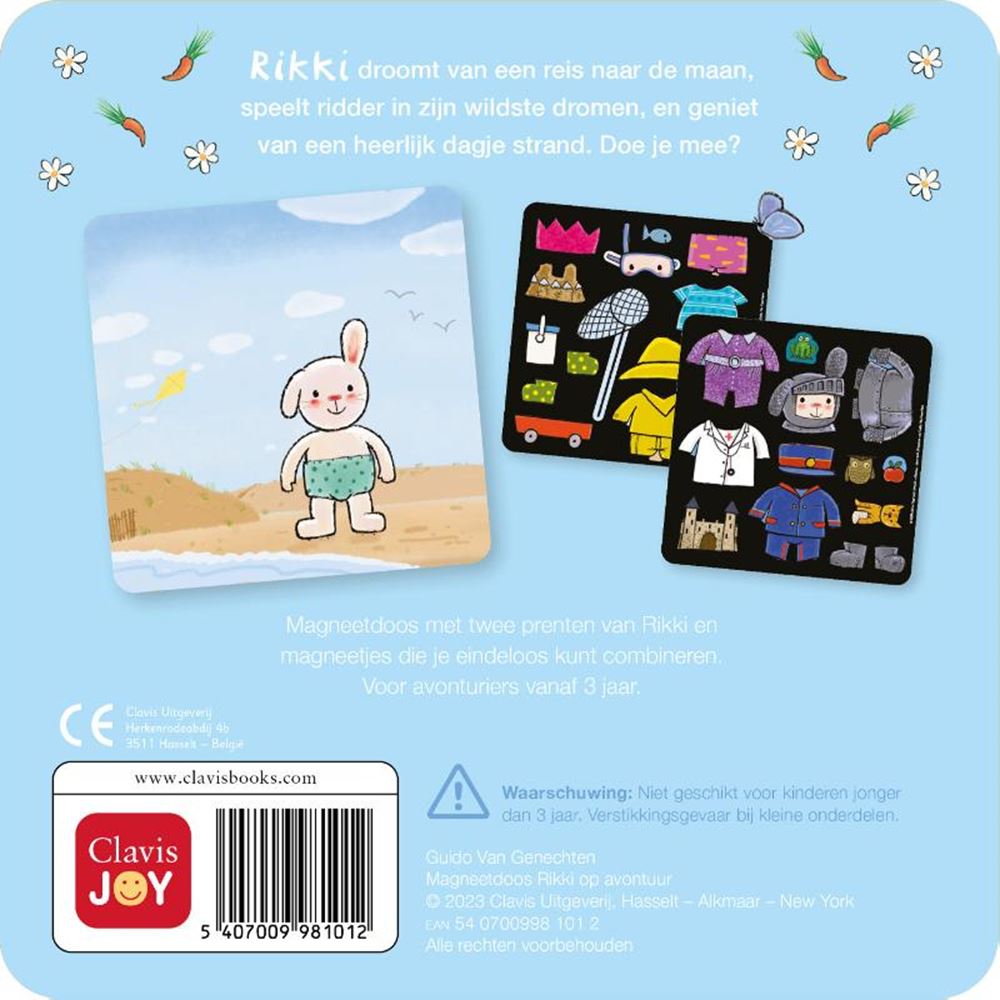 Boîte magnétique rikki à l'aventure 3+