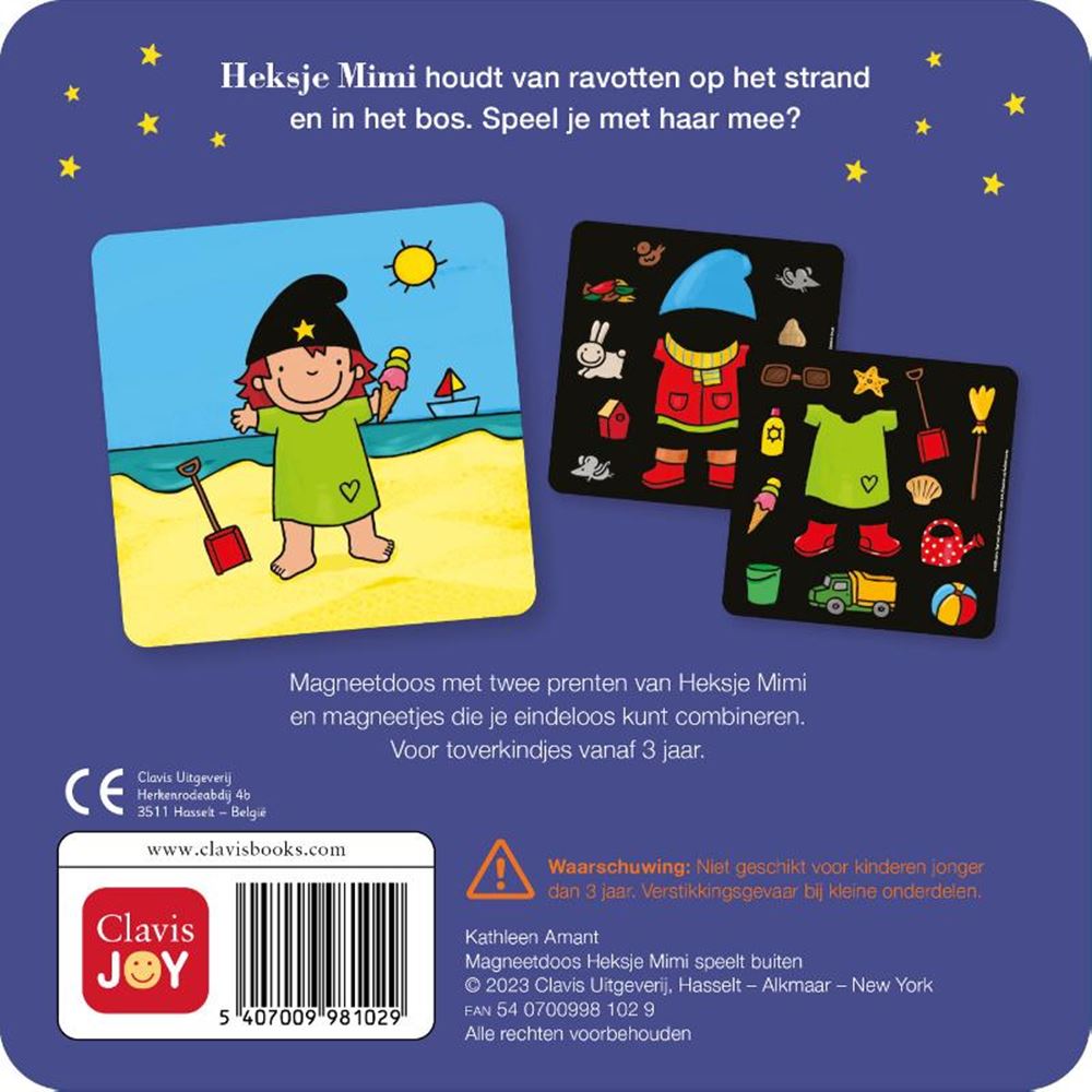 Boîte magnétique sorcière Mimi joue dehors 3+