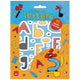 Clavis joue avec un jeu d'autocollants de lettres. 3+