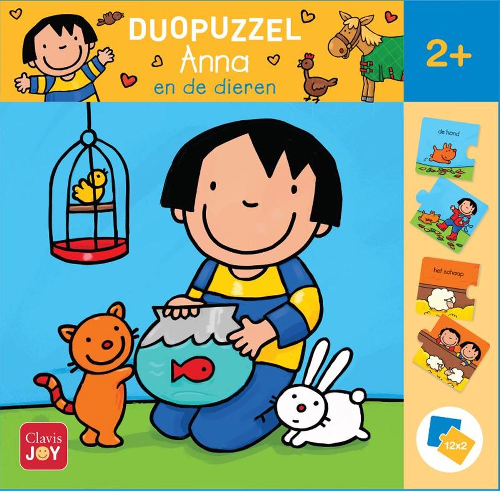 Puzzle duo Anna et les animaux 2+