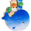 Clavis éditeurs gegenten*jeu en bois 4 en 1 petit poisson blanc. pile, tige, compte et fil